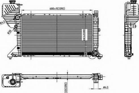 Ordonez 2066039 - Радіатор, охолодження двигуна autocars.com.ua