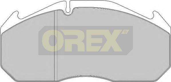 Orex 242008 - Гальмівні колодки, дискові гальма autocars.com.ua