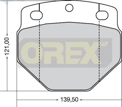 Orex 442006 - Тормозные колодки, дисковые, комплект autodnr.net
