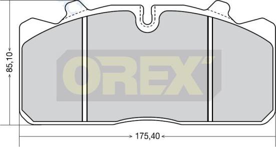 Orex 742003 - Тормозные колодки, дисковые, комплект autodnr.net