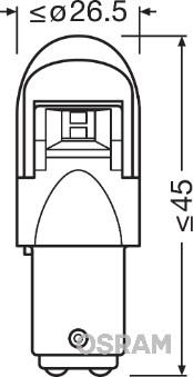 Osram 1557YE-02B - Лампа розжарювання autocars.com.ua