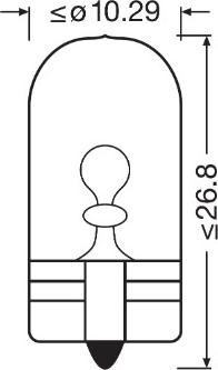 Osram 2825CBN-02B - Лампа розжарювання, ліхтар покажчика повороту autocars.com.ua