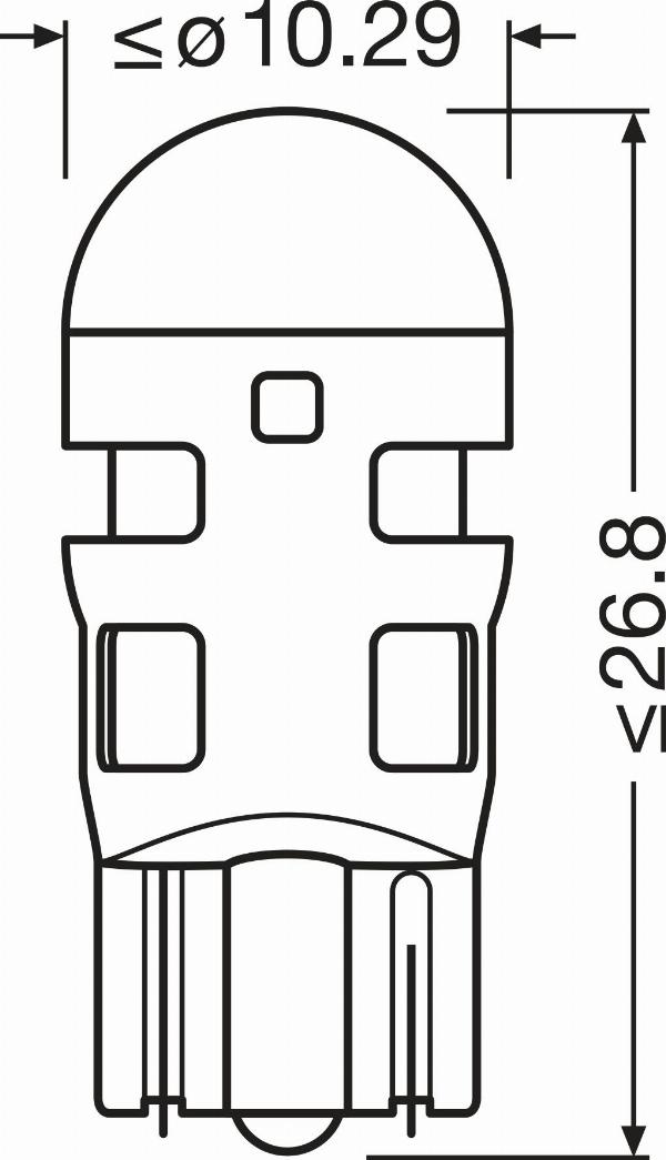 OSRAM 2825DRP-2BL - Лампа розжарювання, Освітлення салону autocars.com.ua