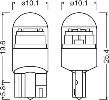 Osram 2825DWNBC-02B - Лампа накаливания, освещение салона avtokuzovplus.com.ua