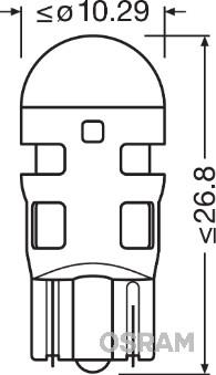 Osram 2880CW-02B - Лампа розжарювання, Освітлення салону autocars.com.ua