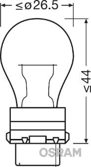 Osram 3757AK - Лампа розжарювання, ліхтар покажчика повороту autocars.com.ua