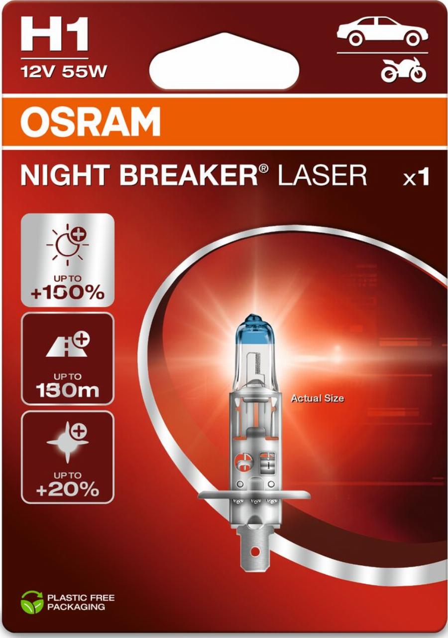 OSRAM 64150NL-1BL - Лампа розжарювання, фара дальнього світла autocars.com.ua