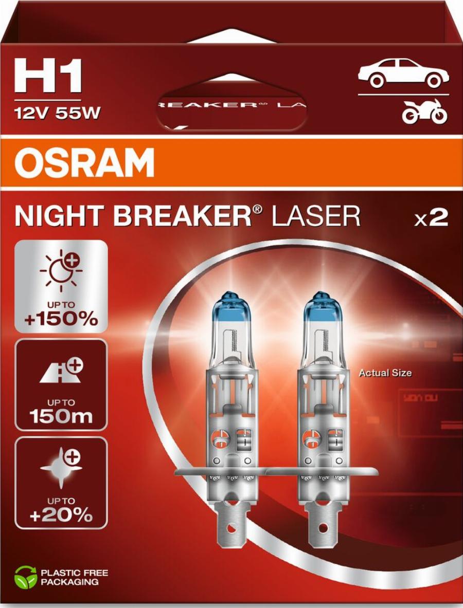 OSRAM 64150NL-2HB - Лампа розжарювання, фара дальнього світла autocars.com.ua