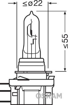 Osram 64176 - Лампа накаливания, фара дальнего света avtokuzovplus.com.ua