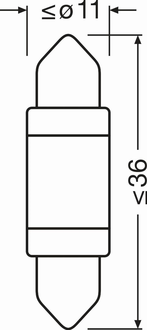 OSRAM 6418DWP-1BL - Лампа розжарювання, Освітлення салону autocars.com.ua