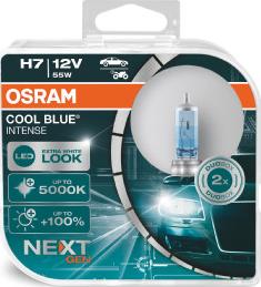 Osram 64210CBN-HCB - Лампа фарная H7 12V 80W PX26d COOL BLUE INTENSE Next Gen компл. пр-во OSRAM autocars.com.ua