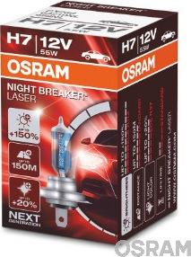 Osram 64210NL - Лампа 12V H7 55W PX26d NIGHT BREAKER LASER 150 autocars.com.ua