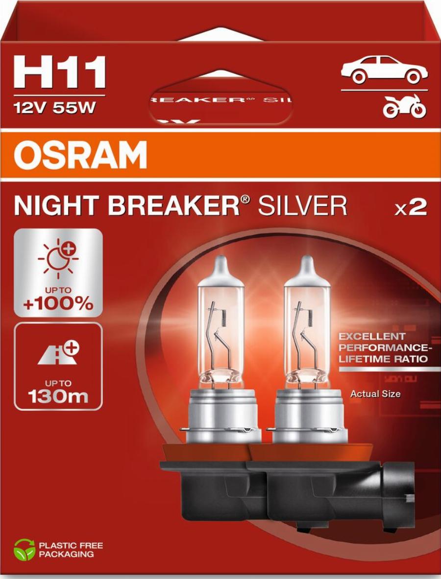 OSRAM 64211NBS-2HB - Лампа розжарювання, фара дальнього світла autocars.com.ua