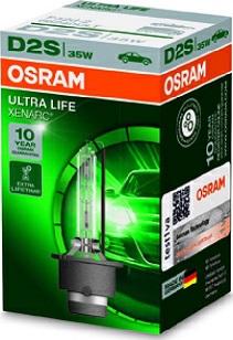 Osram 66240ULT - Лампа ксенонова D2S XENARC ULTRALIFE 85В. 35Вт. P32d-2 1штвир-во OSRAM autocars.com.ua