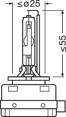 Osram 66340-1SCB - Лампа розжарювання, фара дальнього світла autocars.com.ua