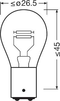 Osram 7537TSP - Лампа розжарювання, ліхтар покажчика повороту autocars.com.ua