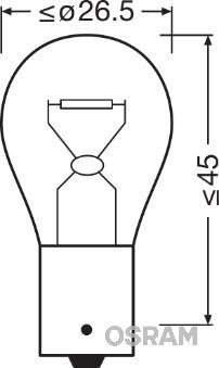 Osram 7507 - Лампа 7507 PY21W 12V 21W BAU15s желтая autodnr.net