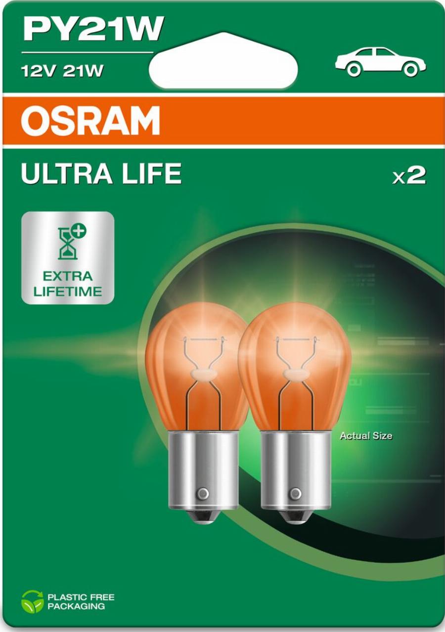 OSRAM 7507ULT-2BL - Лампа розжарювання, ліхтар покажчика повороту autocars.com.ua