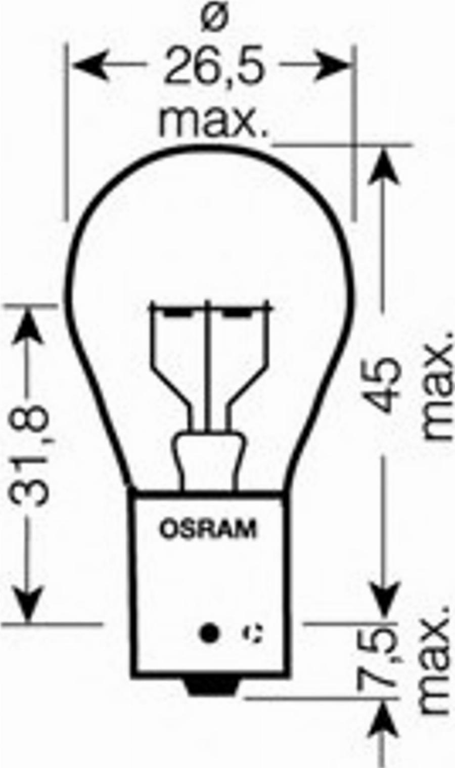 Osram 7511LTS-02B - Лампа накаливания, фара дневного освещения autodnr.net