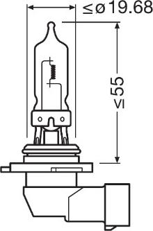 Osram 9005CBN-HCB - Лампа розжарювання, фара дальнього світла autocars.com.ua