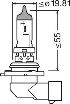 Osram 9006CBN-HCB - Лампа розжарювання, фара дальнього світла autocars.com.ua