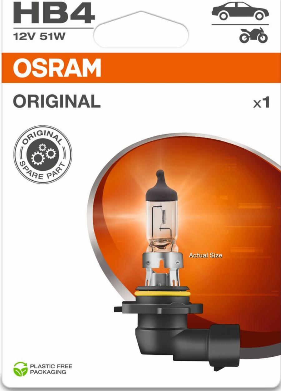 OSRAM 9006-1BL - Лампа розжарювання, фара дальнього світла autocars.com.ua
