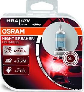 Osram 9006NBU-HCB - Комплект ламп HB4  12V 51W Night Breaker Unlimited 110 autocars.com.ua