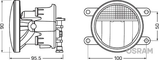 Osram LEDFOG201 - Комплект противотуманных фар avtokuzovplus.com.ua