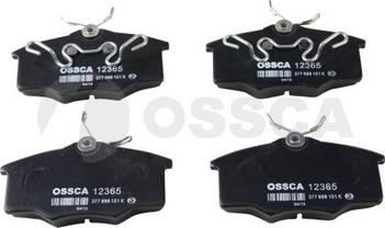 OSSCA 12365 - Гальмівні колодки, дискові гальма autocars.com.ua