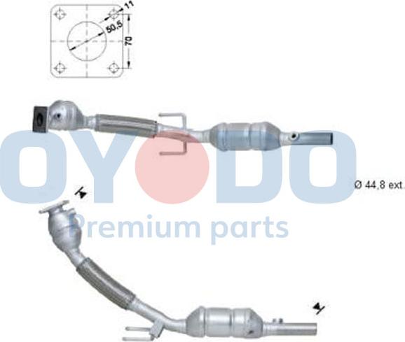 Oyodo 10N0028-OYO - Каталізатор autocars.com.ua