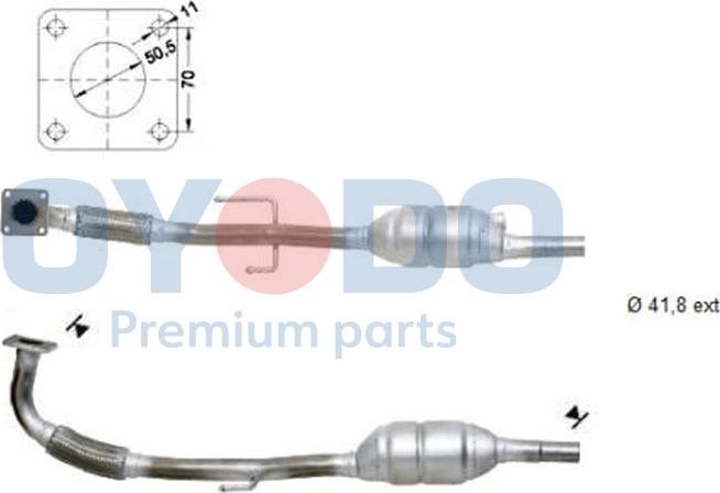 Oyodo 10N0029-OYO - Каталізатор autocars.com.ua