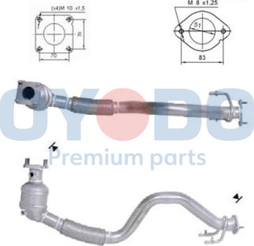 Oyodo 10N0032-OYO - Катализатор avtokuzovplus.com.ua