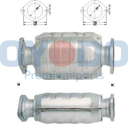 Oyodo 10N0033-OYO - Каталізатор autocars.com.ua