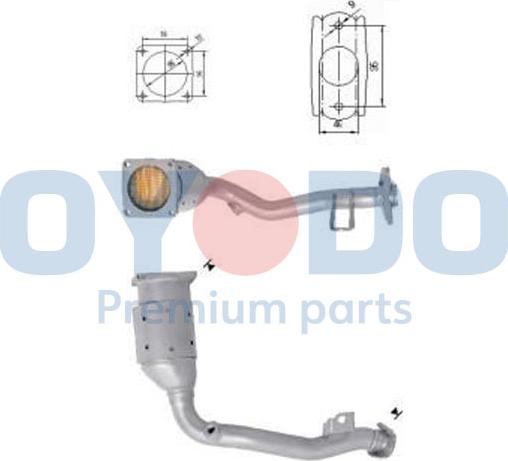 Oyodo 10N0045-OYO - Катализатор avtokuzovplus.com.ua