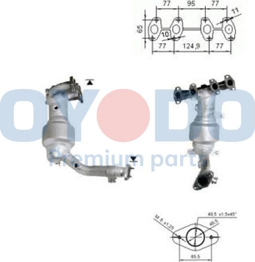 Oyodo 10N0070-OYO - Каталізатор autocars.com.ua