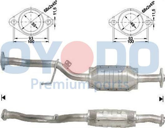 Oyodo 10N0079-OYO - Катализатор avtokuzovplus.com.ua