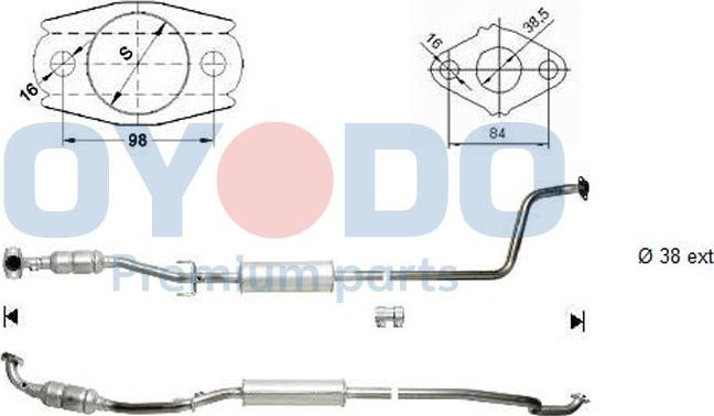 Oyodo 10N0088-OYO - Катализатор avtokuzovplus.com.ua