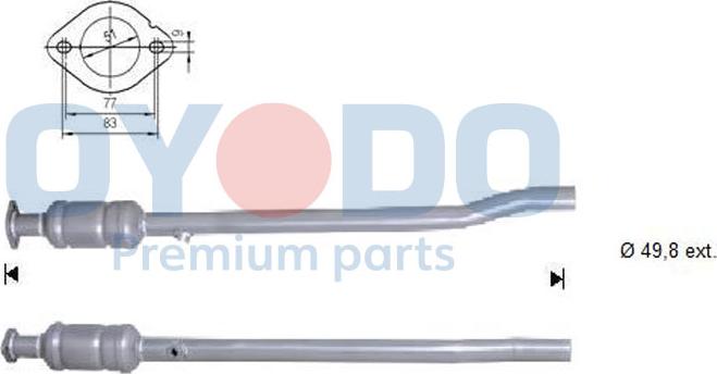 Oyodo 10N0092-OYO - Каталізатор autocars.com.ua