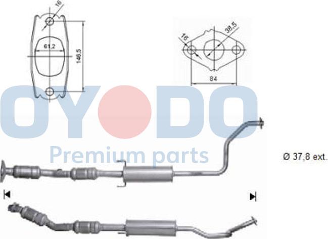 Oyodo 10N0102-OYO - Катализатор avtokuzovplus.com.ua