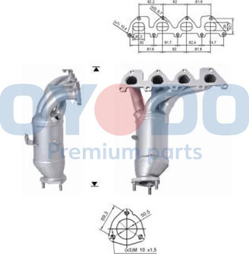 Oyodo 10N0106-OYO - Катализатор avtokuzovplus.com.ua