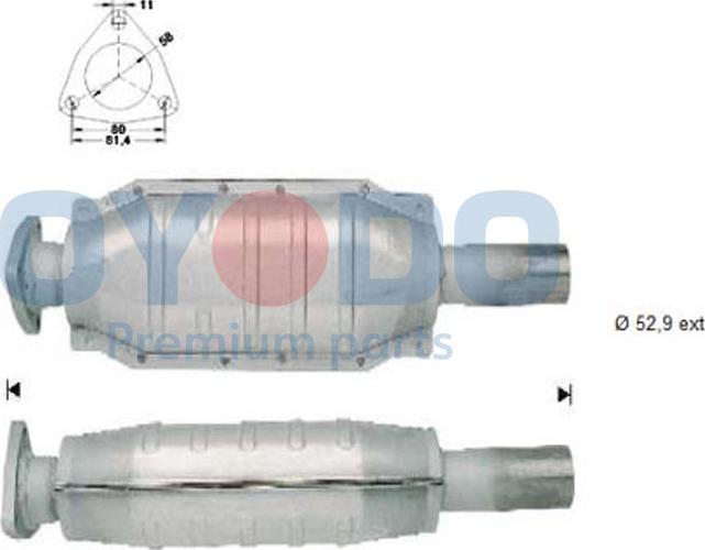 Oyodo 10N0119-OYO - Каталізатор autocars.com.ua