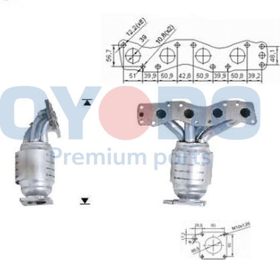 Oyodo 10N0159-OYO - Каталізатор autocars.com.ua