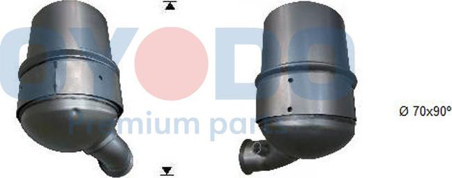 Oyodo 20N0002-OYO - Сажевый / частичный фильтр, система выхлопа ОГ avtokuzovplus.com.ua