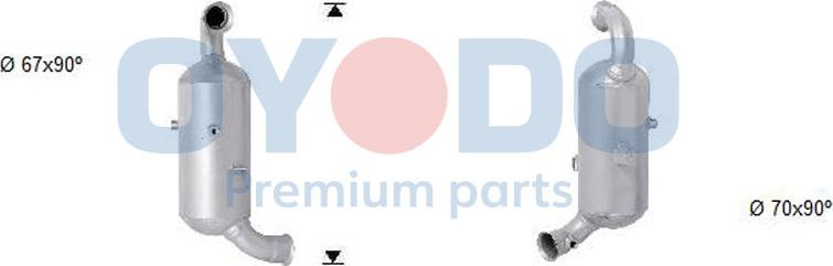 Oyodo 20N0007-OYO - Сажевый / частичный фильтр, система выхлопа ОГ avtokuzovplus.com.ua