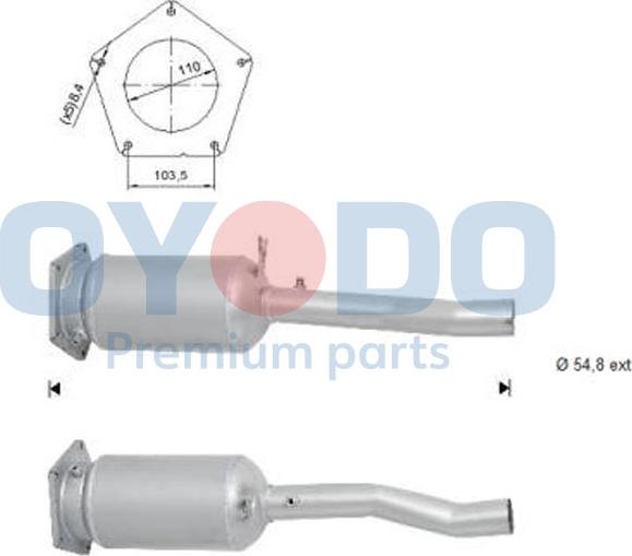 Oyodo 20N0028-OYO - сажі / частковий фільтр, система вихлопу ОГ autocars.com.ua