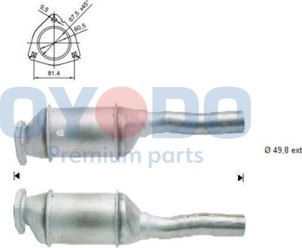 Oyodo 20N0050-OYO - Катализатор avtokuzovplus.com.ua