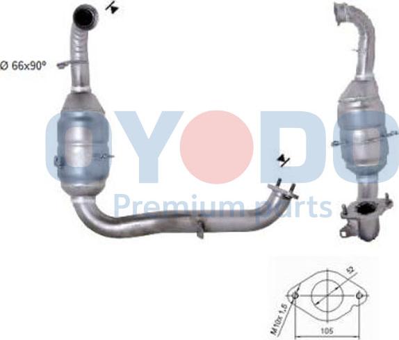 Oyodo 20N0055-OYO - Каталізатор autocars.com.ua