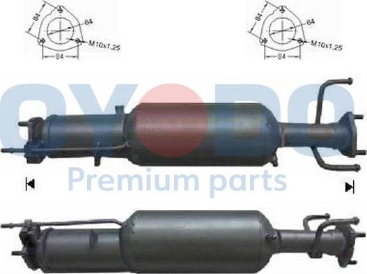 Oyodo 20N0066-OYO - Сажевый / частичный фильтр, система выхлопа ОГ avtokuzovplus.com.ua