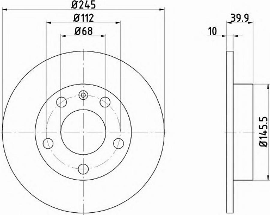 Pagid 50311PRO - Тормозной диск avtokuzovplus.com.ua