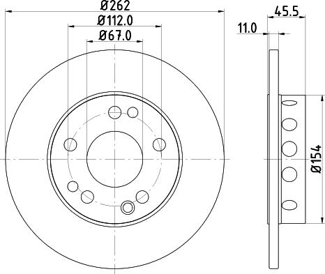 Pagid 52102 - Тормозной диск avtokuzovplus.com.ua